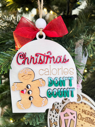 Christmas Calories Don’t Count Ornament