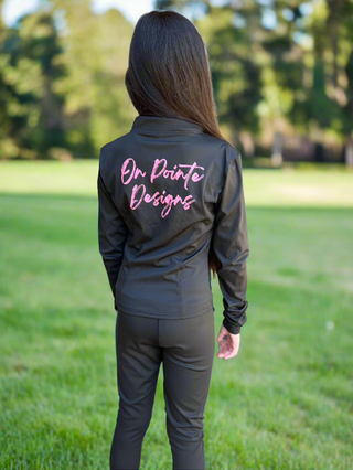 On Pointe Dancer Zip Up Jacket and Leggings Set